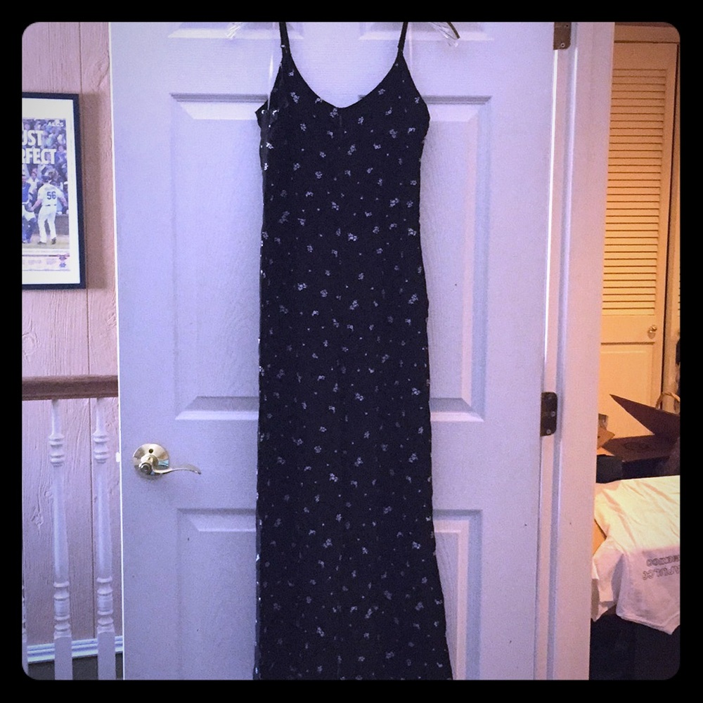 Black, floral jumper